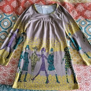 Aryeh anthropologie dress women walking fall / winter gray